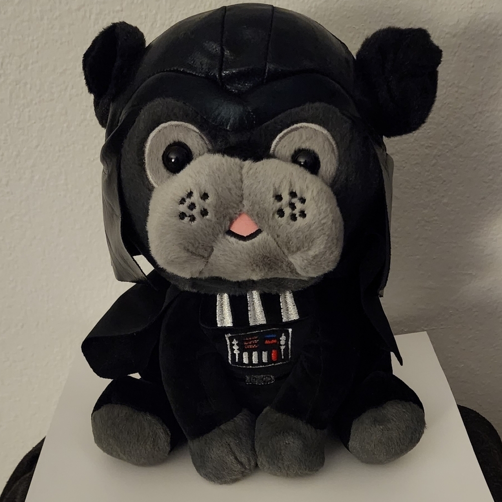 Hallmark Star Wars Darth Vader Pug Dog Plush 10" High (Retired)